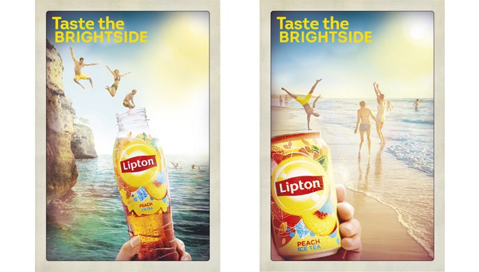 聯合利華立頓冰紅茶全球品牌形象重塑、平面廣告設計