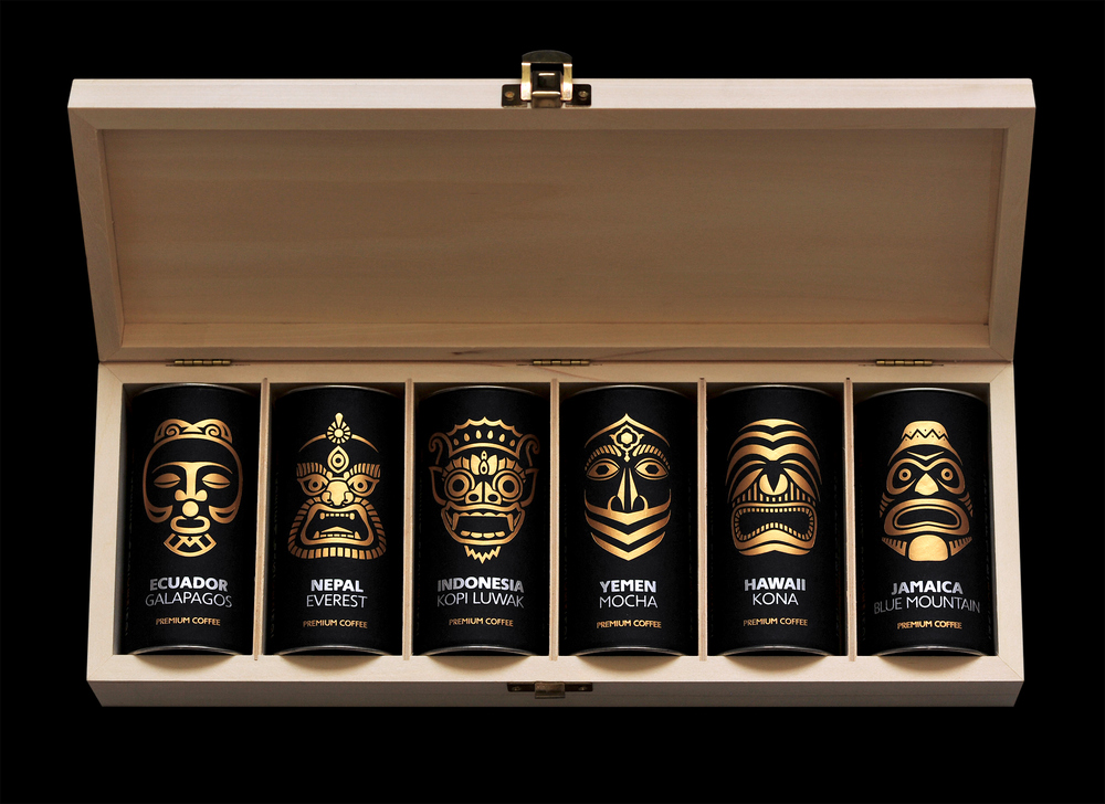Paradise Gourme 咖啡禮盒包裝設計（木盒包裝+鐵罐包裝）-上海包裝設計公司分享2