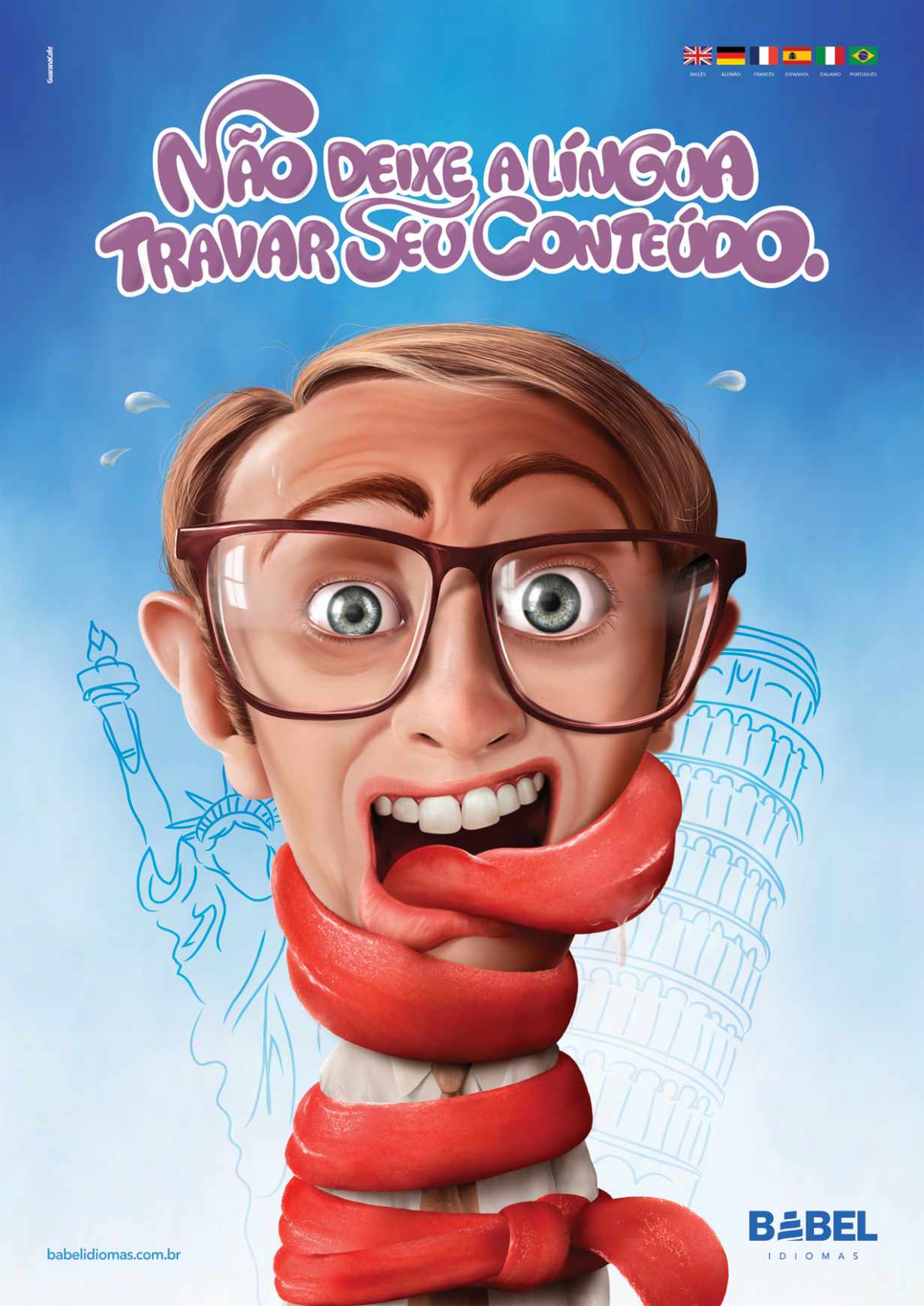 Babel 外語語言培訓學校平面廣告創意設計——上海廣告設計公司2