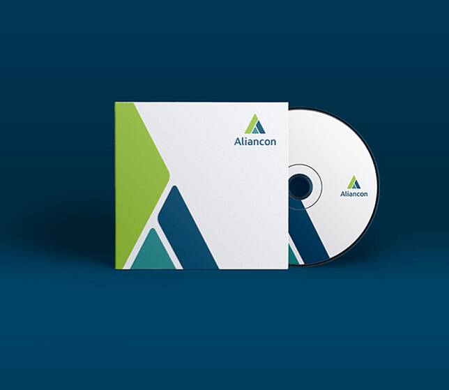 Aliancon 建筑公司字母A三角形品牌標(biāo)志設(shè)計(jì)VI設(shè)計(jì)5