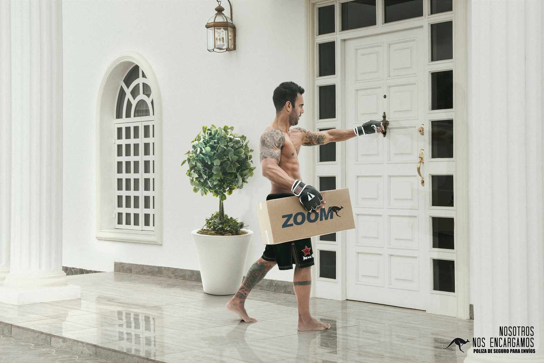 ZOOM 極速快遞平面廣告設(shè)計(jì)欣賞-拳擊手篇-上海廣告設(shè)計(jì)公司