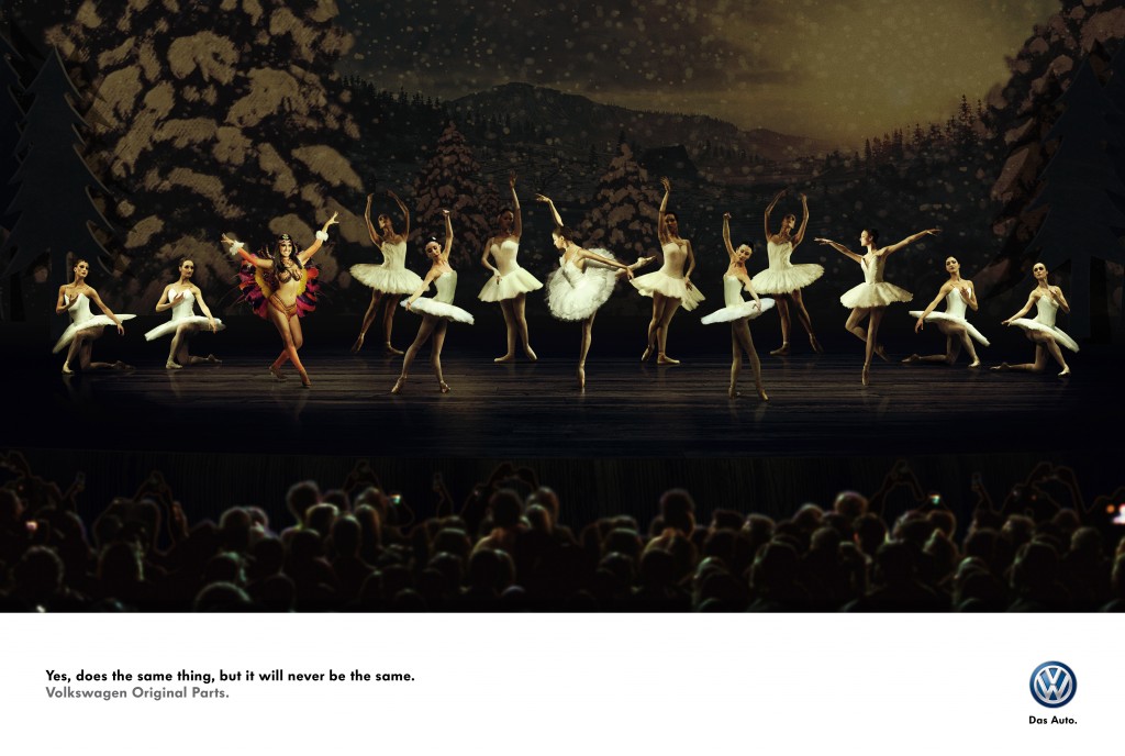 大眾汽車原裝配件人物篇平面廣告創意策劃-上海廣告策劃公司推薦-舞蹈篇