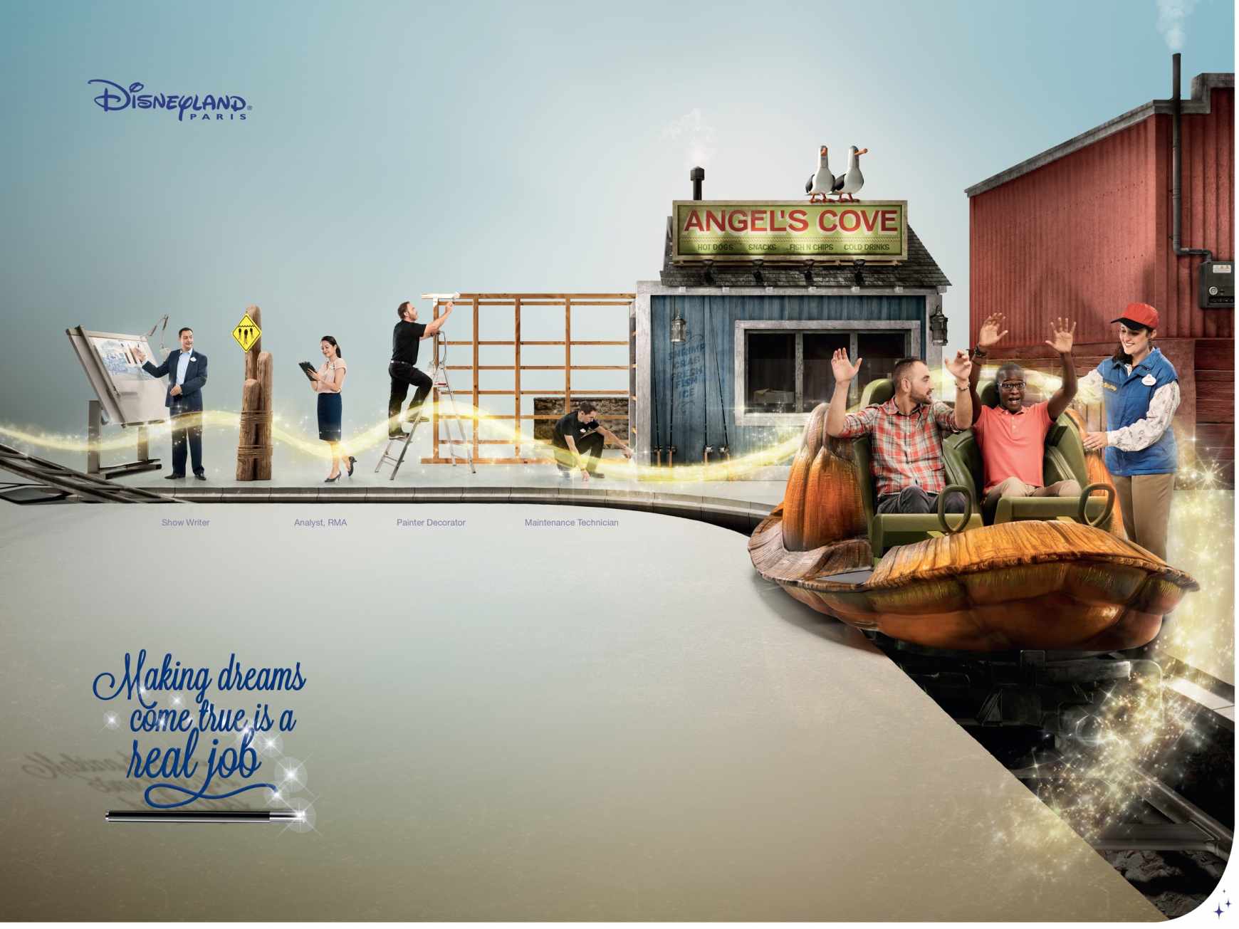 迪斯尼樂園 Disneyland Paris 招聘廣告設計-上海尚略廣告設計公司分享1