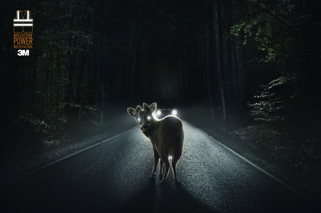 上海廣告策劃公司分享：3M反光膠帶工業品平面廣告策劃1