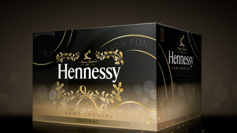 軒尼詩2014圣誕新年禮品酒包裝設計-上海包裝設計公司1