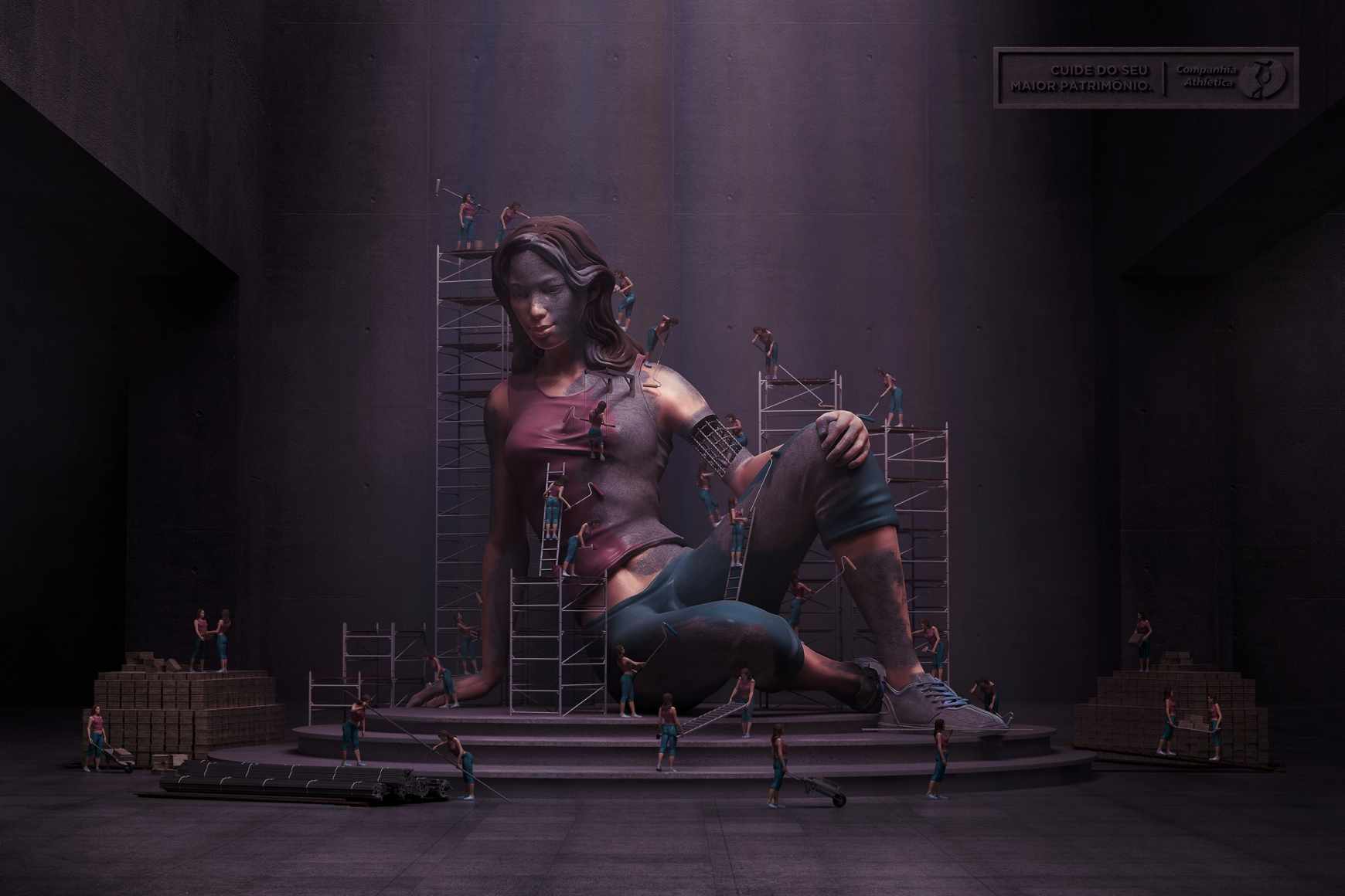 Cia Athletica 資產管理公司平面廣告-上海廣告設計公司創意設計-女人篇