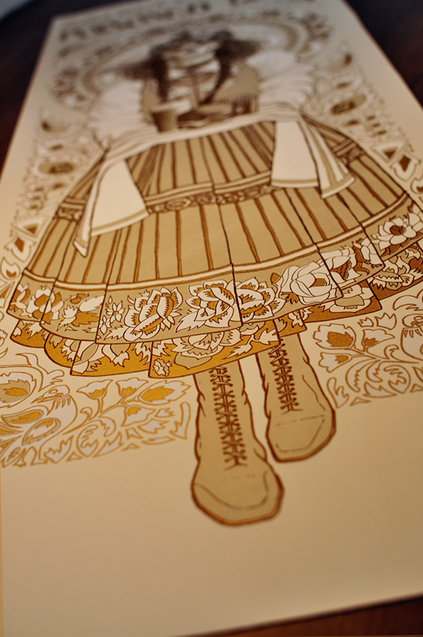 漂亮的單色藝術插圖海報設計-上海尚略設計公司分享6