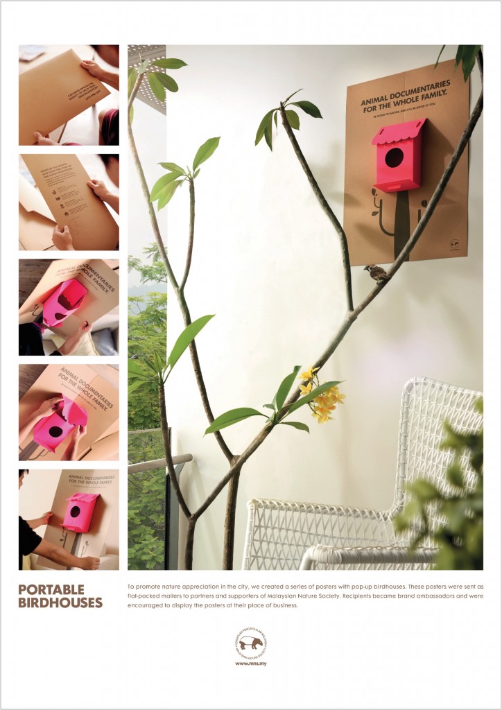 馬來西亞自然學會“鳥窩”海報創意營銷宣傳活動1