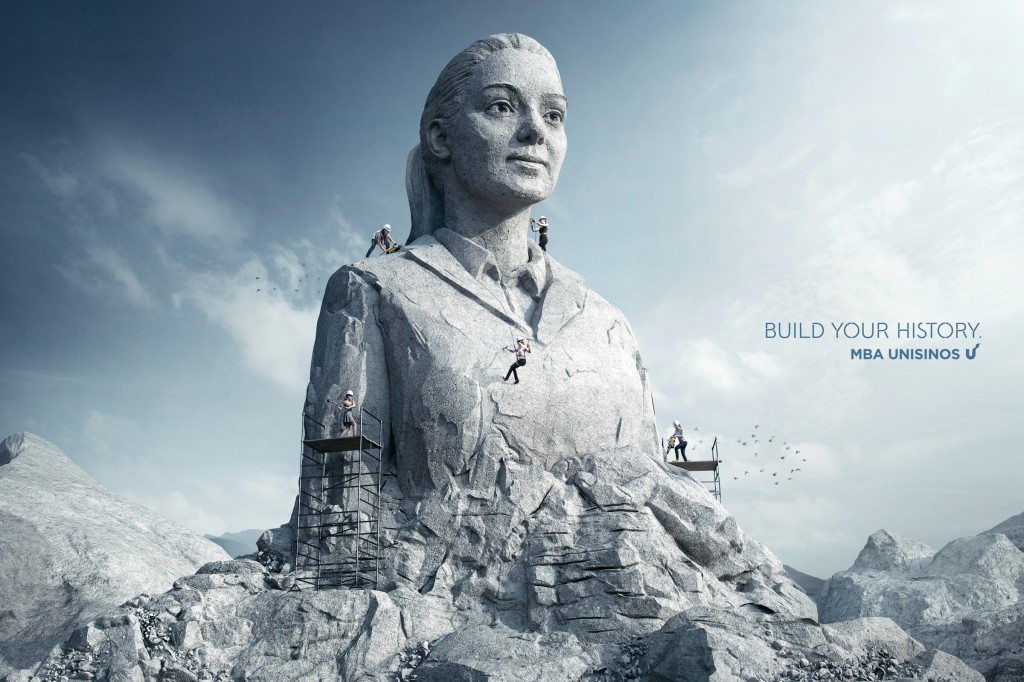 巴西Unisinos大學MBA課程招生平面廣告創(chuàng)意設計-上海尚略廣告策劃公司國外廣告欣賞-女人篇