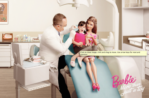 芭比娃娃“”巴比不只是玩具“平面廣告-媽媽篇-上海尚略廣告設(shè)計公司