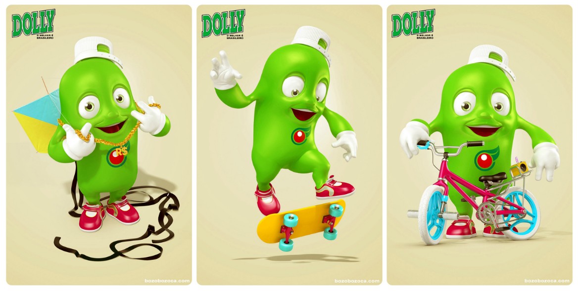 巴西dolly碳酸飲料品牌卡通形象2.0版本吉祥物再設計1