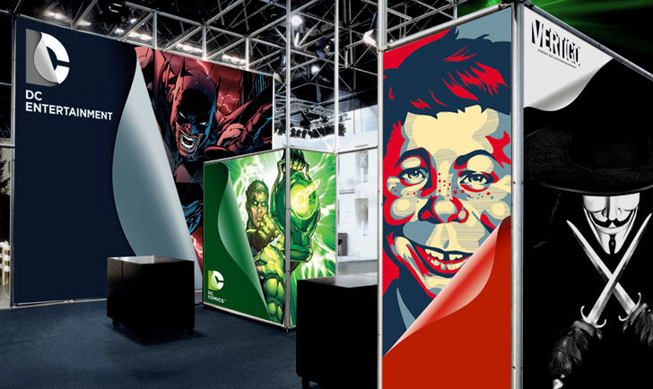 舞臺背景設(shè)計——DC動漫娛樂公司標(biāo)志、品牌VI形象設(shè)計5-尚略標(biāo)志設(shè)計公司、品牌設(shè)計公司