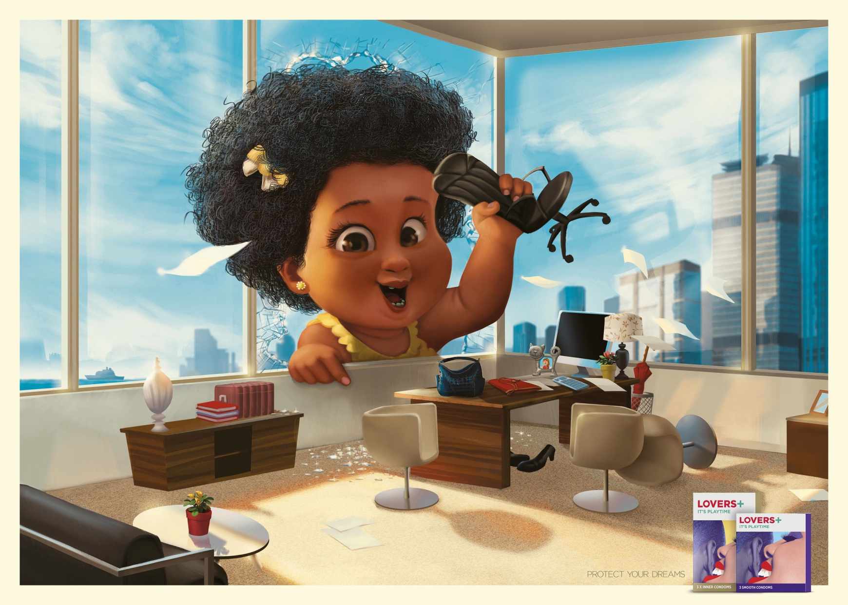 上海廣告設計公司分享Lovers Plus 安全套平面廣告設計-工作篇