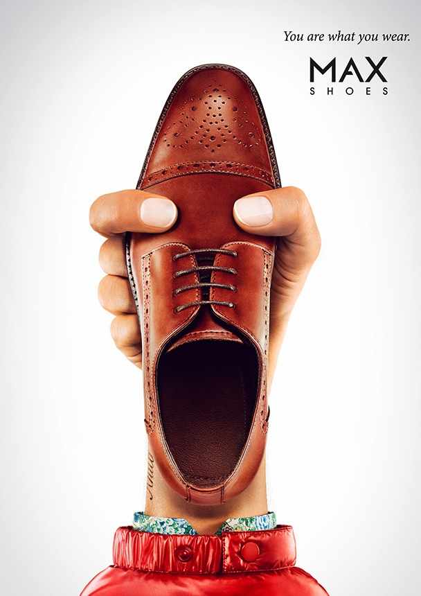 上海廣告設(shè)計(jì)公司——MAX Shoes 麥斯鞋業(yè)鞋子平面廣告創(chuàng)意設(shè)計(jì)——皮鞋廣告