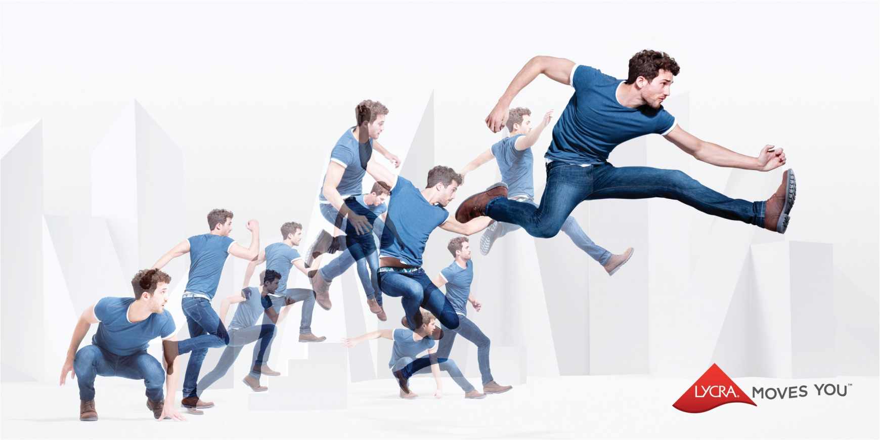 Lycra萊卡平面廣告設計——牛仔