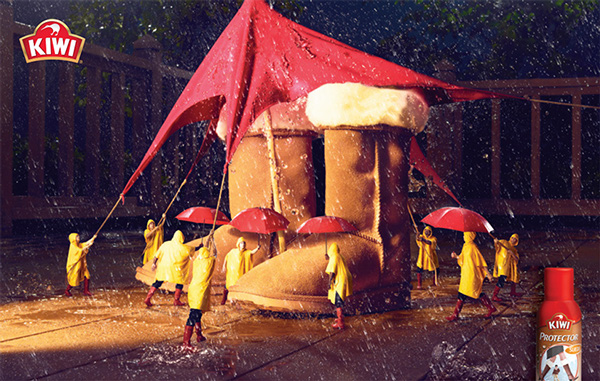 Kiwi鞋子平面廣告設計-上海廣告設計公司尚略廣告分享12-雪地靴廣告1