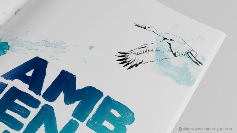 REN國際電力電網能源公司可持續發展清新水彩手繪企業宣傳畫冊設計8