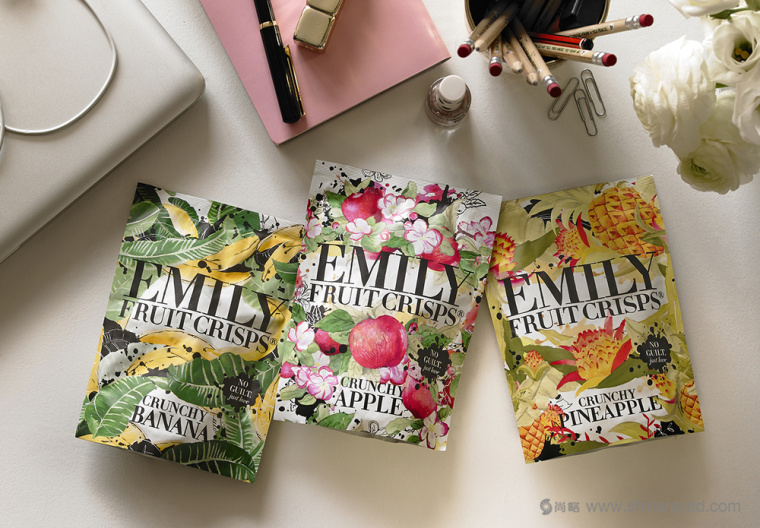 Emily 水果切片真空塑料袋包裝設(shè)計(jì)-上海包裝設(shè)計(jì)公司水果水彩插畫包裝設(shè)計(jì)欣賞1