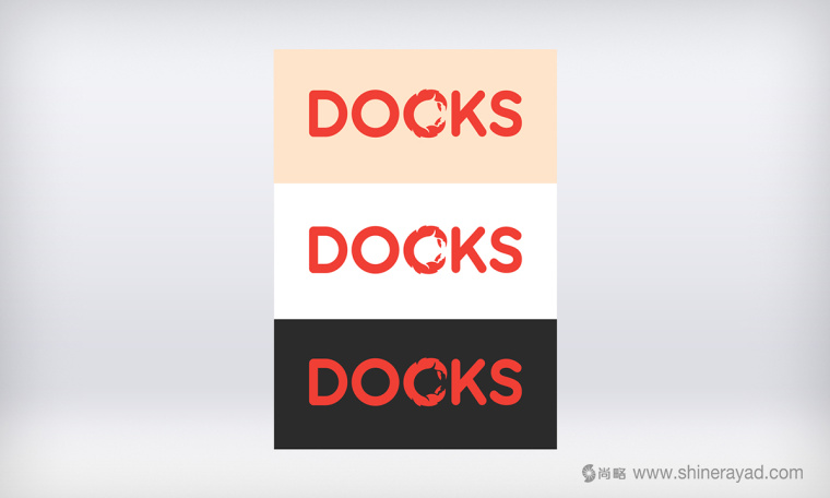 DOCKS 螃蟹海鮮餐廳餐飲LOGO設(shè)計(jì)-上海餐飲品牌設(shè)計(jì)公司-上海logo設(shè)計(jì)公司2