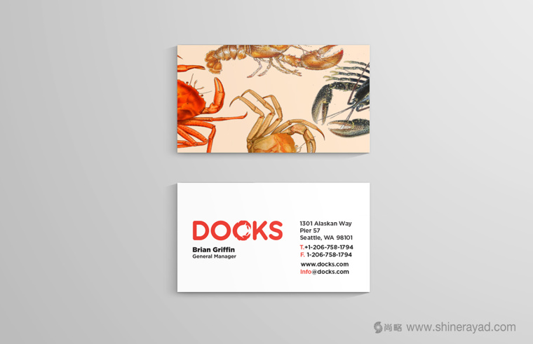 DOCKS 螃蟹海鮮餐廳餐飲VI形象設(shè)計(jì)-上海餐飲品牌設(shè)計(jì)公司上海VI設(shè)計(jì)公司5