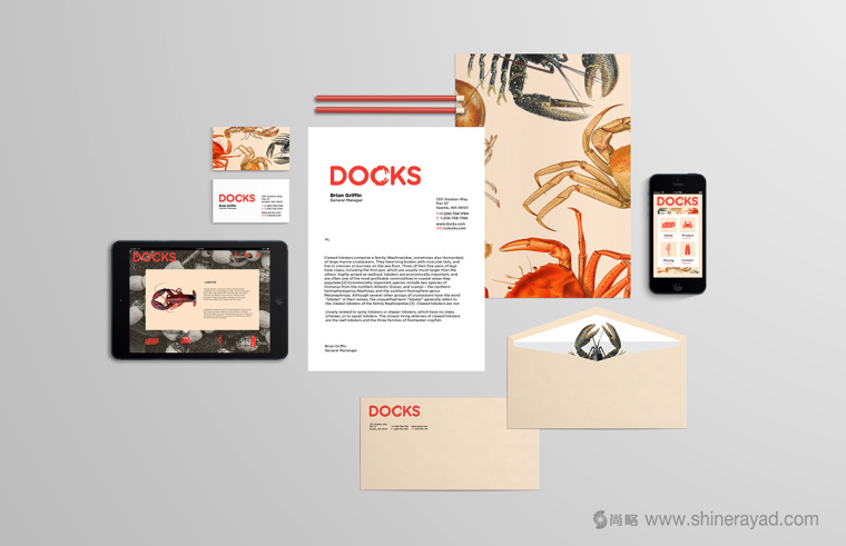 DOCKS 螃蟹海鮮餐廳餐飲VI形象設(shè)計(jì)-上海餐飲品牌設(shè)計(jì)公司上海VI設(shè)計(jì)公司6