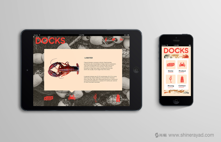 DOCKS 螃蟹海鮮餐廳餐飲VI形象設(shè)計(jì)-上海餐飲品牌設(shè)計(jì)公司上海VI設(shè)計(jì)公司9