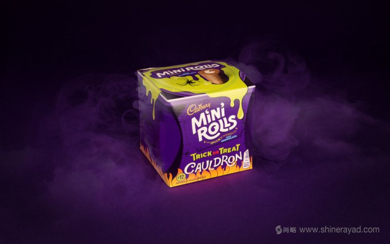 上海包裝設計公司設計欣賞：吉百利蛋糕萬圣節包裝設計4-女媧款