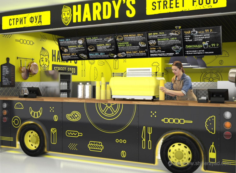 Hardy''s 咖啡漢堡披薩快餐連鎖餐飲品牌VI形象設計-上海餐飲品牌VI設計公司7