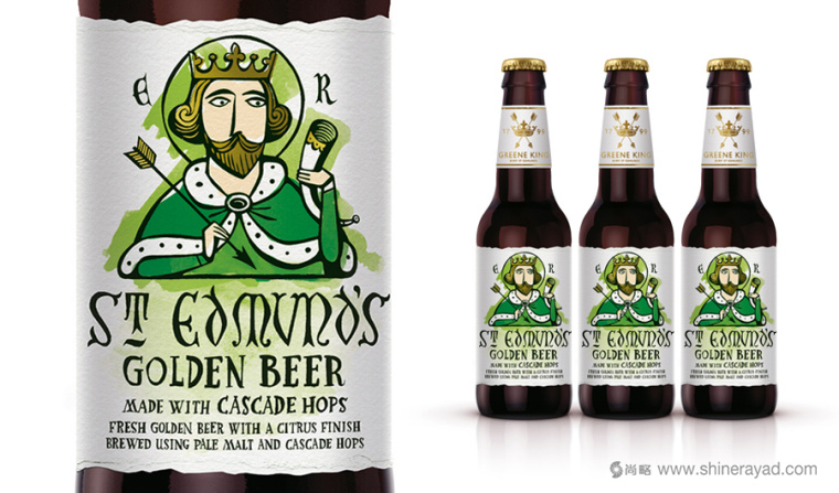 上海包裝設計公司國外設計欣賞：格林國王精釀啤酒包裝設計創(chuàng)意插畫設計版1
