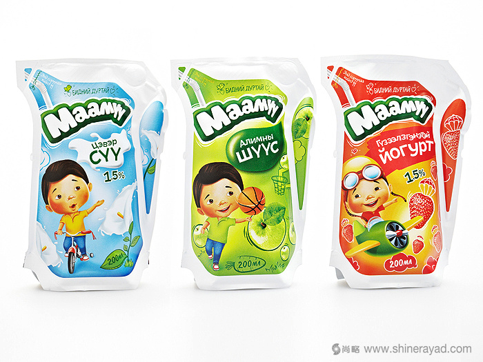 maamyy兒童牛奶及奶制品兒童酸奶飲料品牌包裝設計-上海包裝設計公司2