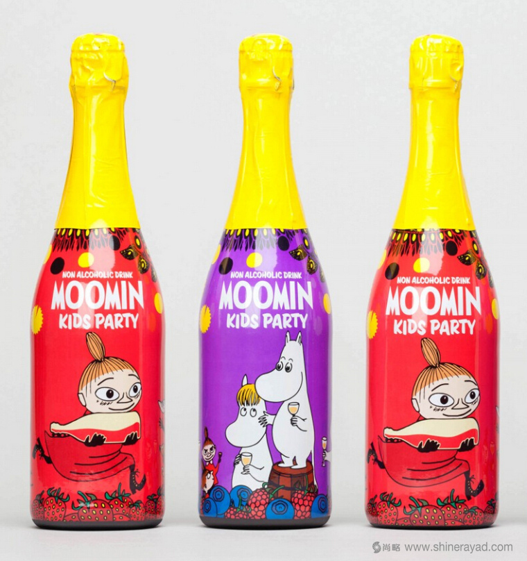 卡通漫畫風格moomin授權果酒包裝設計-上海包裝設計公司包裝設計欣賞4