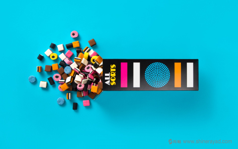 大膽俏皮幾何圖形ALL SORTS糖果包裝設計-上海包裝設計公司包裝佳作欣賞1