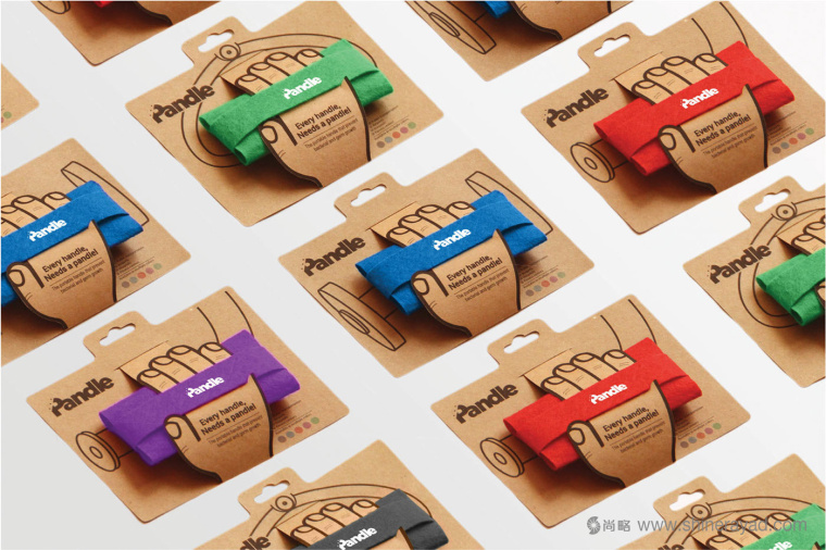 Pandle便攜式橡膠手柄扶手模切刀版包裝設計-上海包裝設計公司設計鑒品16