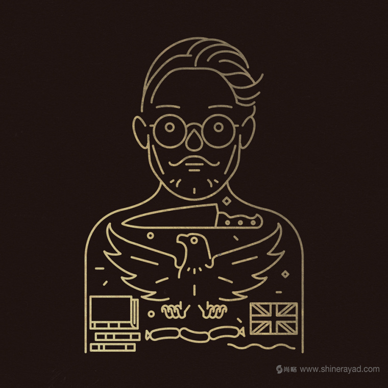 Redscout 品牌策劃設計咨詢機構企業形象設計-人物線條插畫設計-上海企業形象設計公司5
