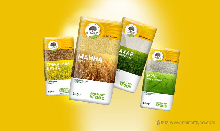 SUNVILLE 天然谷物有機大米雜糧包裝設計-上海包裝設計公司農產品包裝設計欣賞7