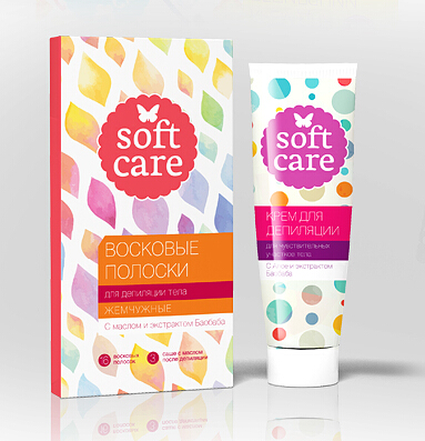 上海化妝品包裝設計公司尚略分享：Soft Care 女性脫毛膏產品包裝設計4