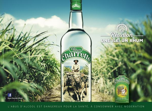 Rhum Charretteb 朗姆酒在路上平面廣告創意設計