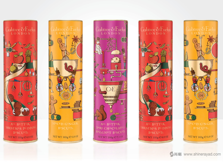 CRABTREE & EVELYN 保健品保健食品圣誕節禮品包裝設計-上海包裝設計公司2