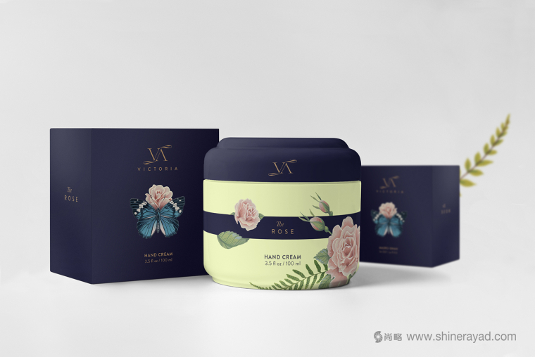 Victoria維多利亞高端女士美容化妝品護膚品洗浴產品包裝設計-上海化妝品包裝設計公司2