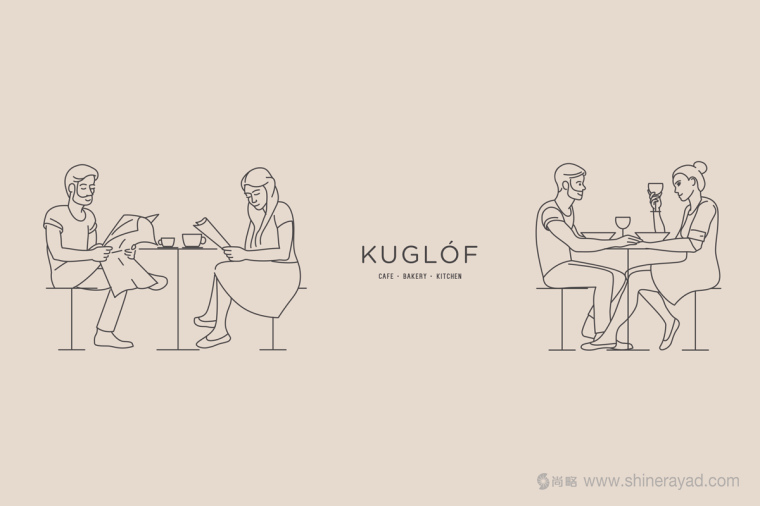 kuglóF咖啡館面包店品牌VI形象設計-上海餐飲品牌VI形象設計公司1