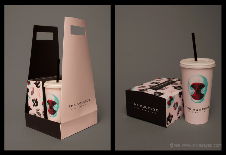 上海包裝設計公司-The Squeeze 餐飲品牌形象設計-外賣果汁咖啡快餐包裝設計糕點包裝袋設計5