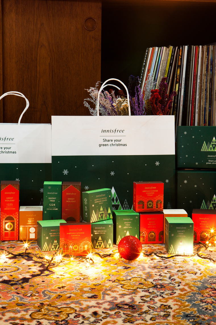 12上海包裝設計公司-韓國 Innisfree 女性化妝品護膚品品牌圣誕節日裝包裝設計