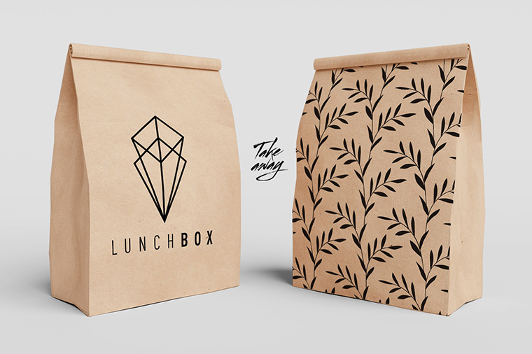 LunchBox 午餐盒子外賣快餐餐飲餐盒包裝設計-上海包裝設計公司3