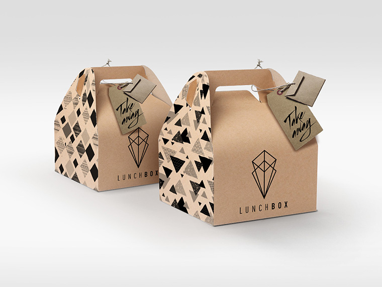 LunchBox 午餐盒子外賣快餐餐飲餐盒包裝設計-上海包裝設計公司5