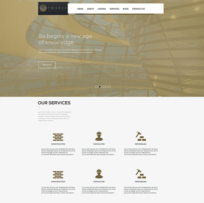 上海logo設計公司分享TMARUS 建筑景觀設計公司網站設計1