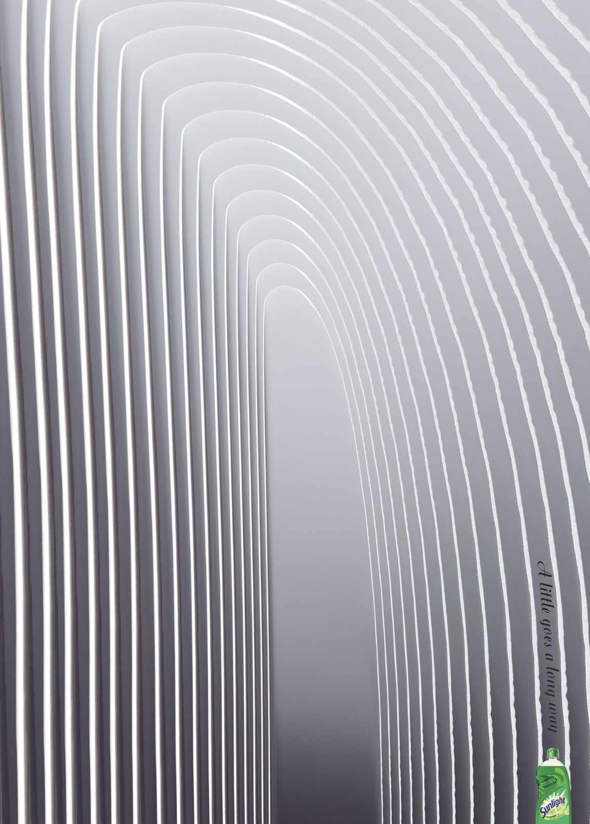 尚略上海廣告設計公司分享Sunlight 廚具清洗劑平面廣告創意設計3-刀具篇