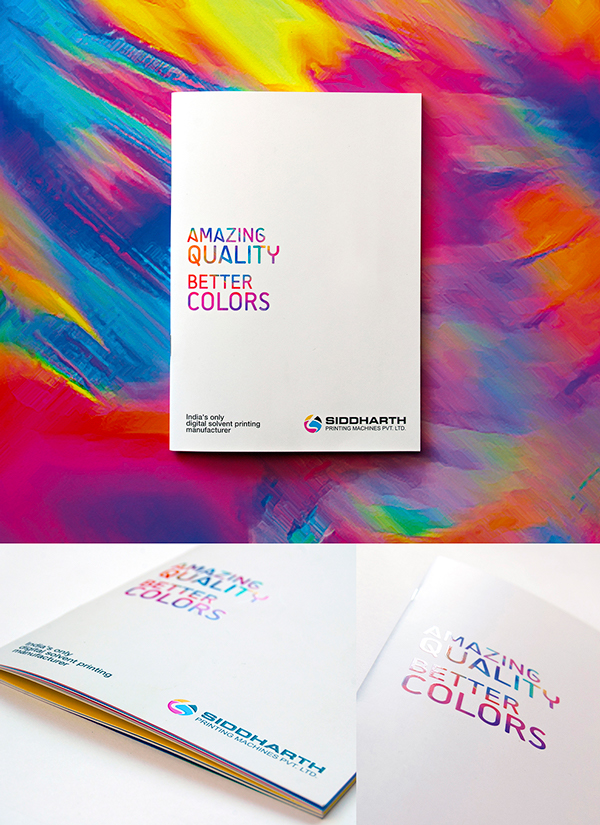上海畫冊設計公司尚略廣告分享：Siddharth印刷機械制造公司宣傳設計-畫冊封面設計