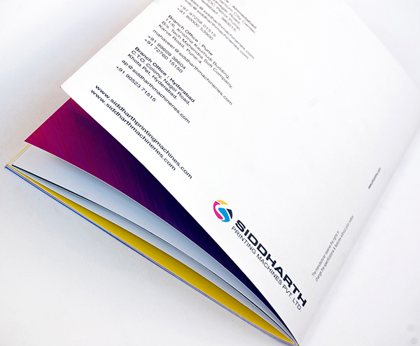 上海畫冊設計公司尚略廣告分享：Siddharth印刷機械制造公司宣傳設計10