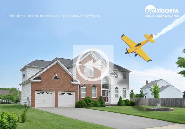 尚略廣告設計公司分享維也納保險集團平面廣告創(chuàng)意設計－飛機篇