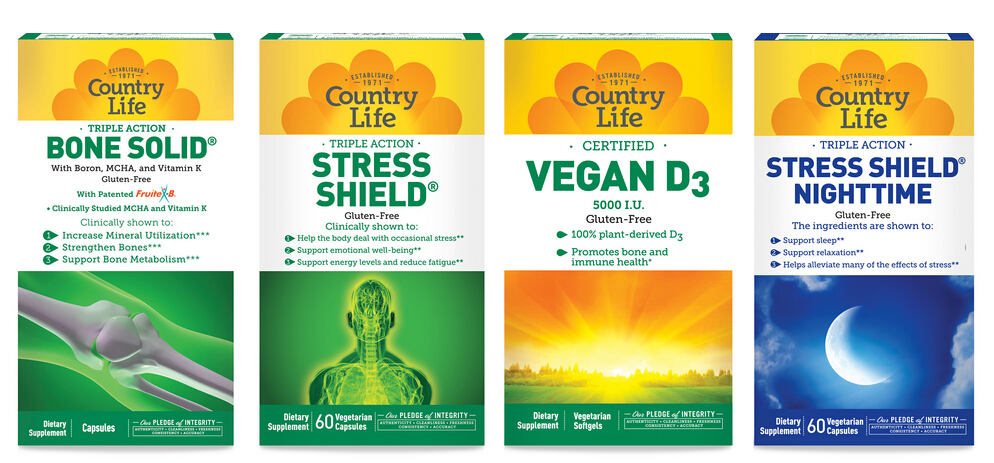 上海包裝設計公司推薦：Country Life 營養補充劑維生素鈣片保健品包裝設計4-外盒包裝設計